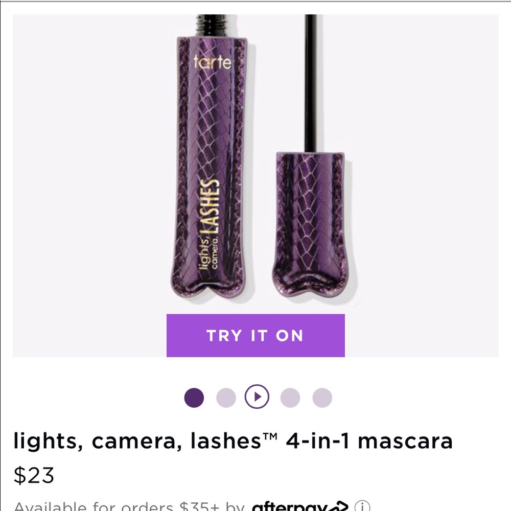 Brand New Tarte Mascara Lights Camera Flashes